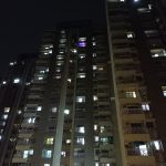 تصاویر دوربین در شب از ساختمان ها